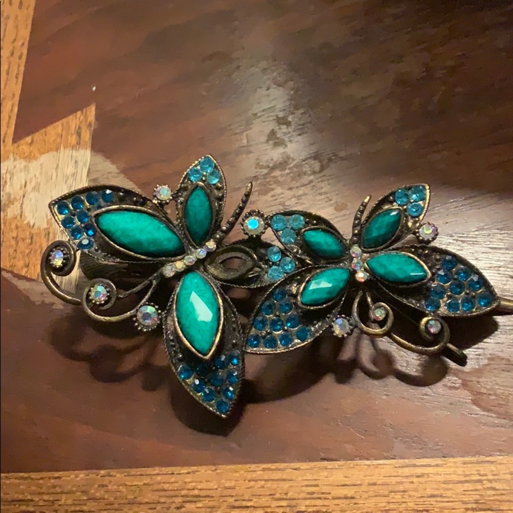 Rhinestone hair clip